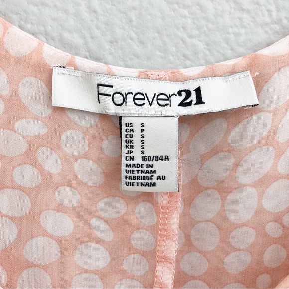 Forever 21 Peach Sleeveless Top. Sz Sm. - Picture 5 of 6